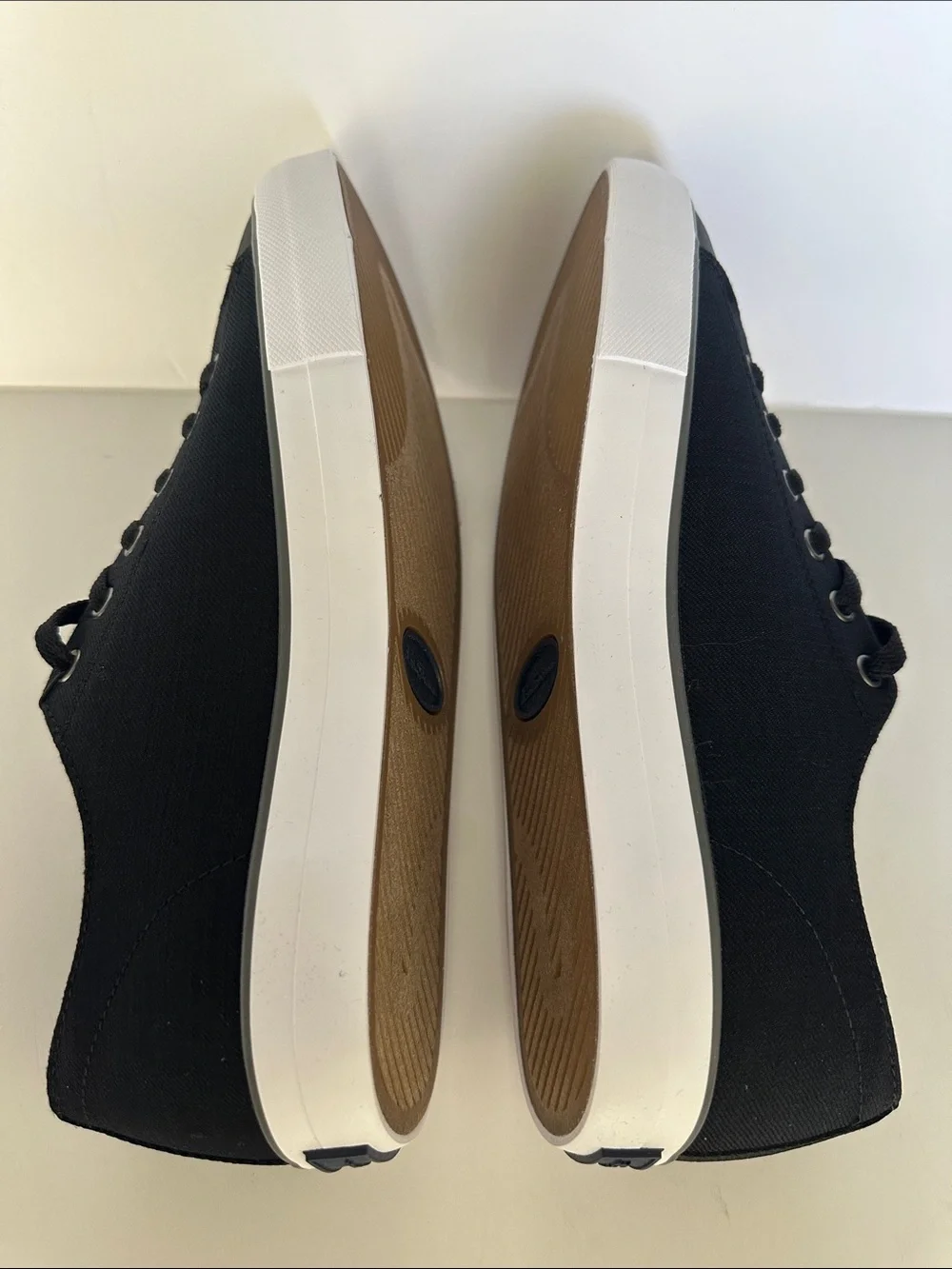 Ben Sherman Dorset Lo Black Canvas Sneakers Men’s Size 9 New Memory Foam